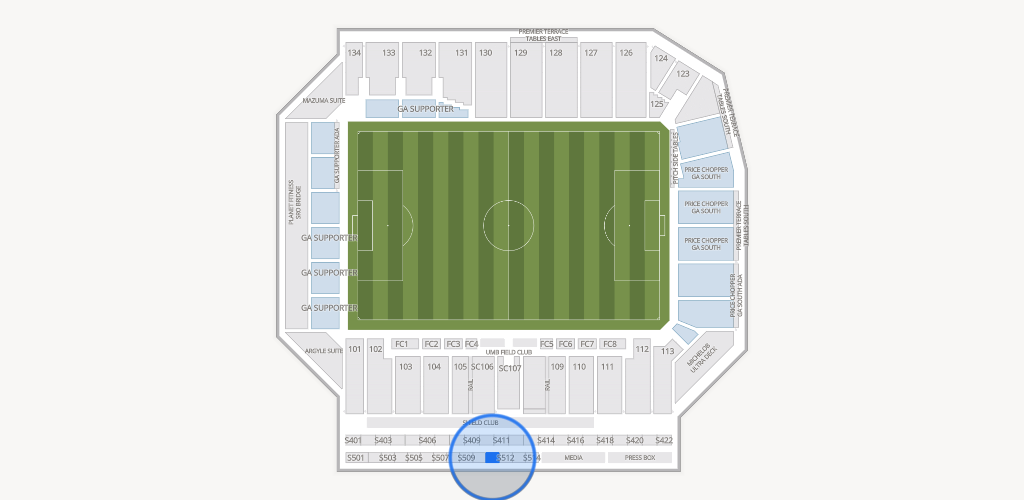 Sporting Park Seating Chart