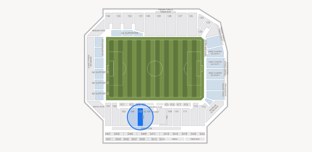 Sporting Park Seating Chart