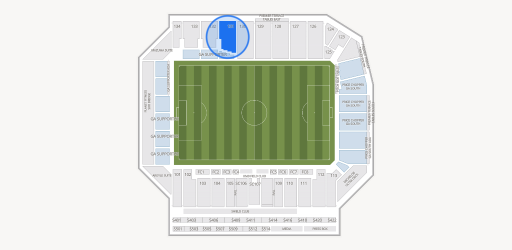 Sporting Park Seating Chart