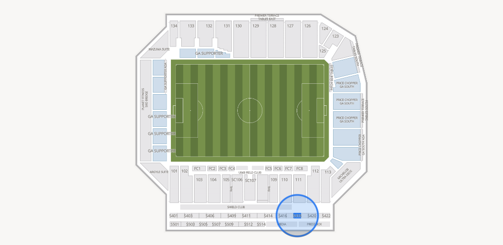Sporting Park Seating Chart