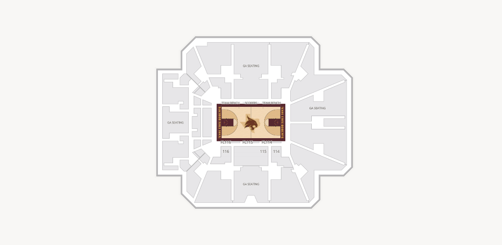 Strahan Arena at the University Events Center Seating Chart