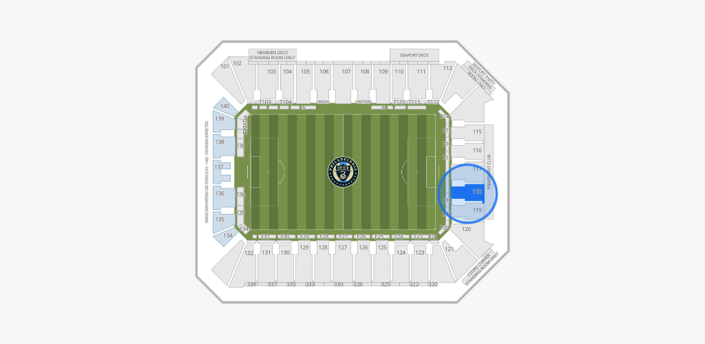 Subaru Park Seating Chart