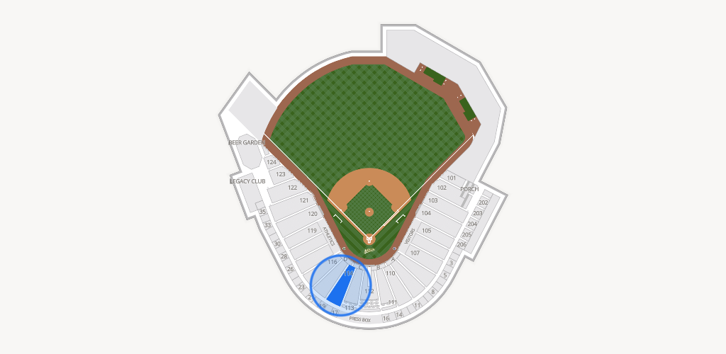 Sutter Health Park Seating Chart