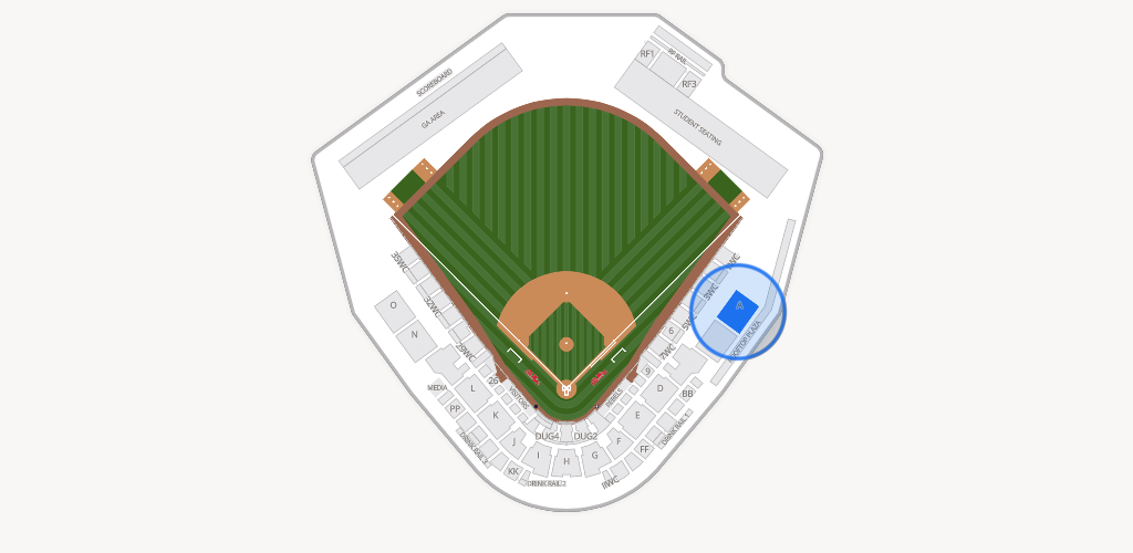 Swayze Field Seating Chart