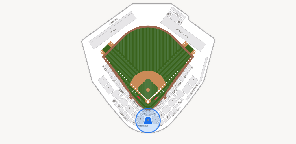 Swayze Field Seating Chart
