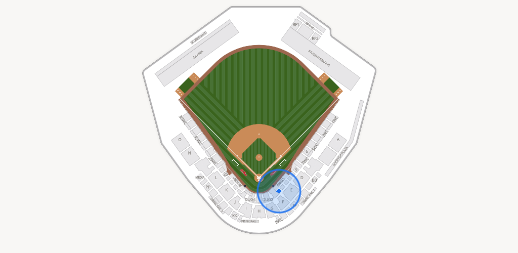 Swayze Field Seating Chart