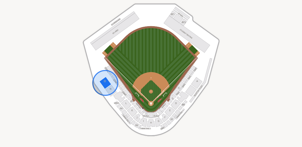 Swayze Field Seating Chart