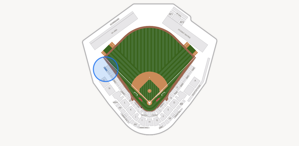 Swayze Field Seating Chart