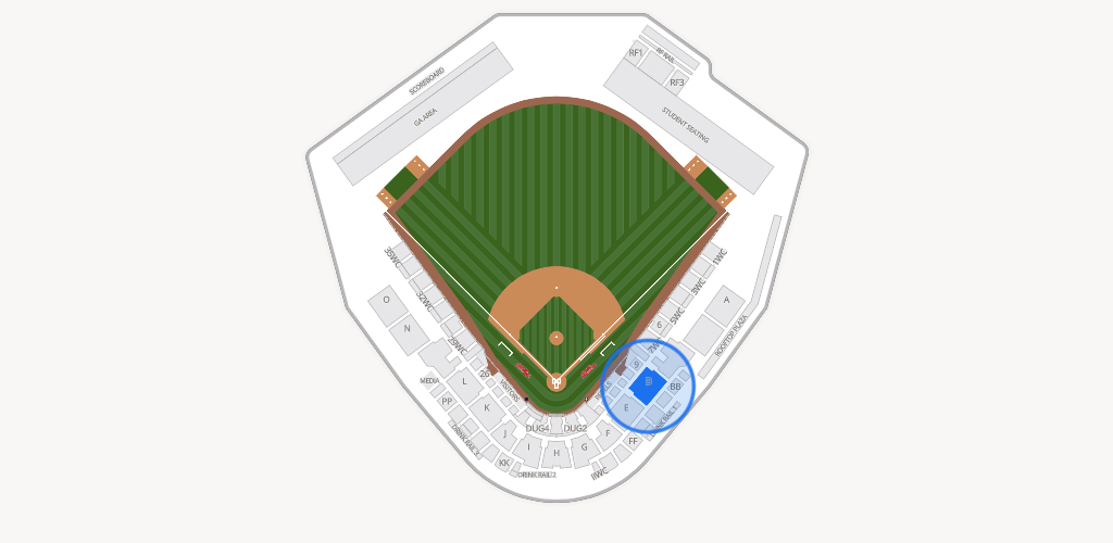 Swayze Field Seating Chart