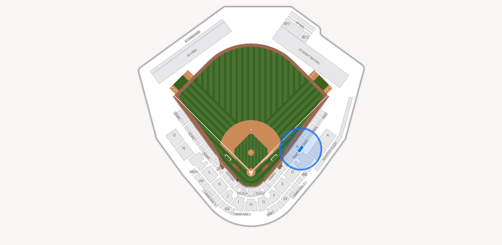 Swayze Field Seating Chart