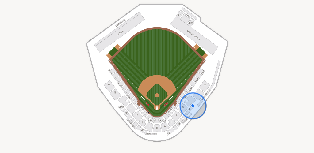 Swayze Field Seating Chart
