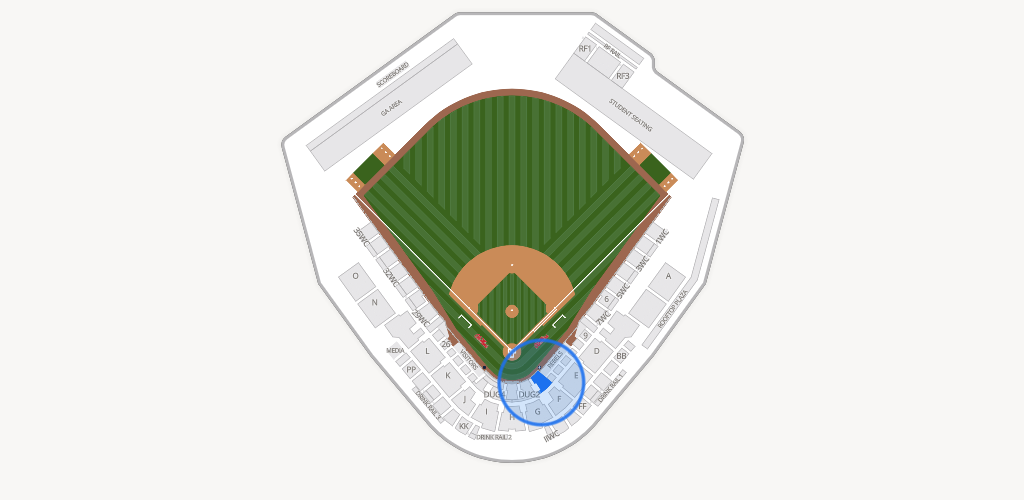 Swayze Field Seating Chart