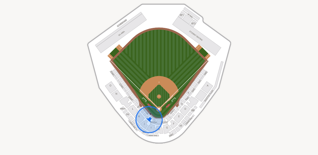 Swayze Field Seating Chart
