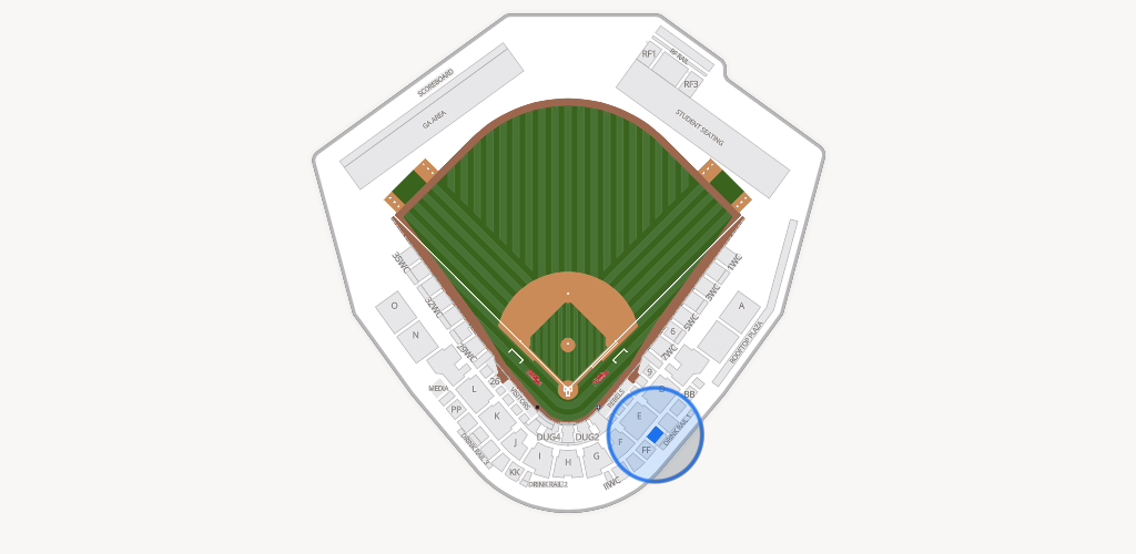 Swayze Field Seating Chart