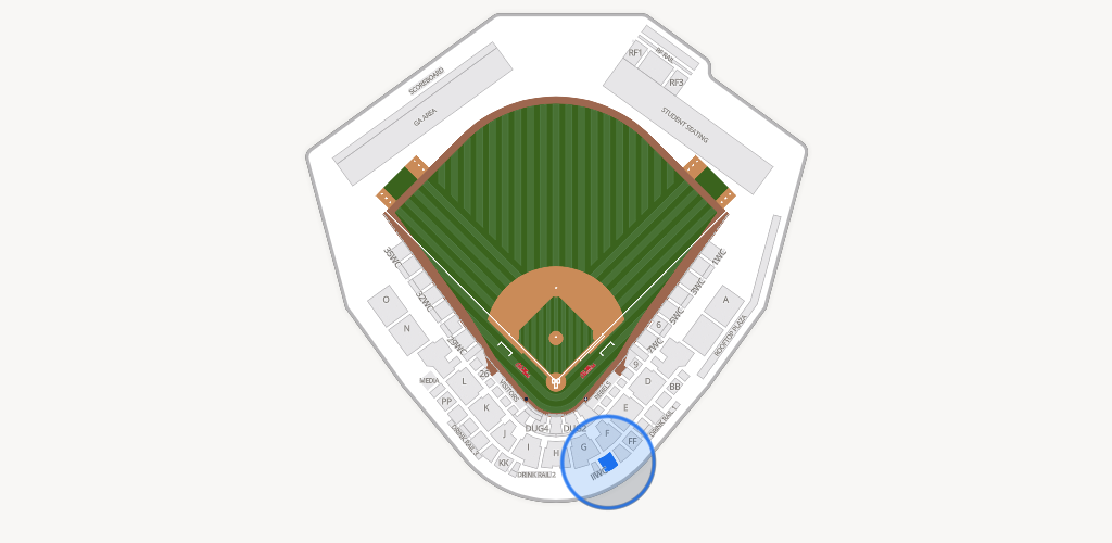 Swayze Field Seating Chart