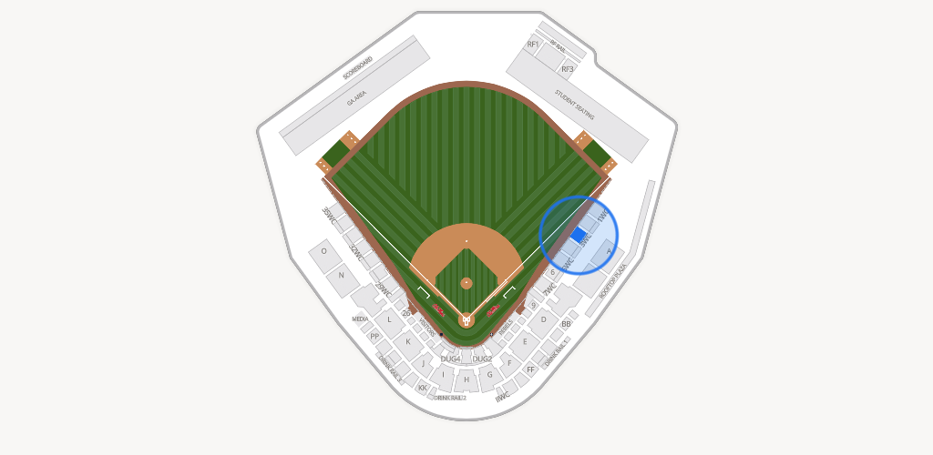 Swayze Field Seating Chart