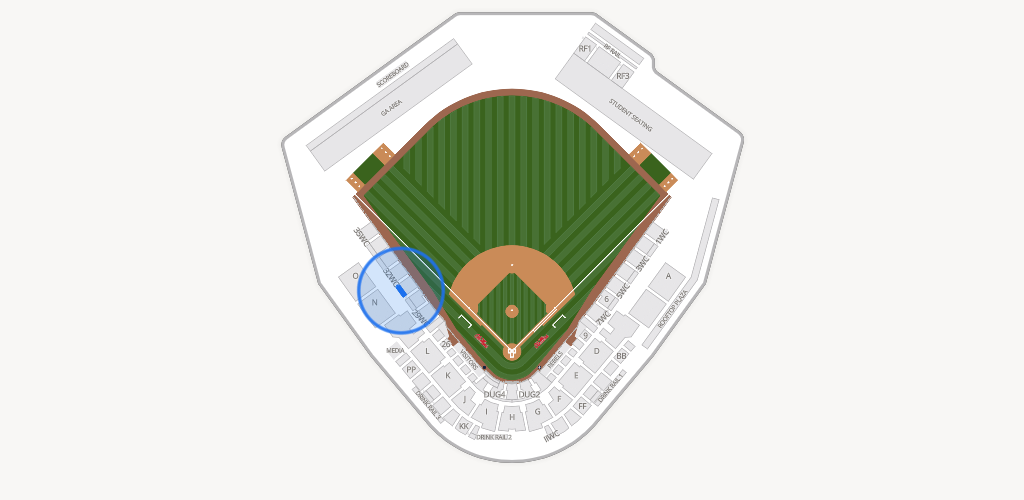 Swayze Field Seating Chart