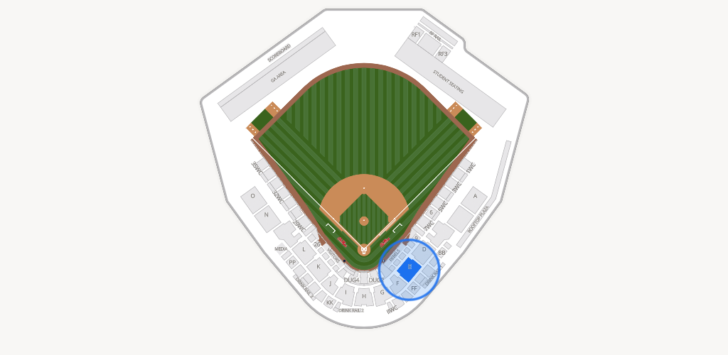 Swayze Field Seating Chart