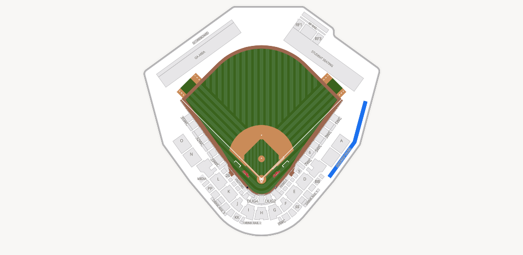 Swayze Field Seating Chart