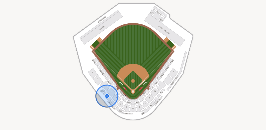 Swayze Field Seating Chart