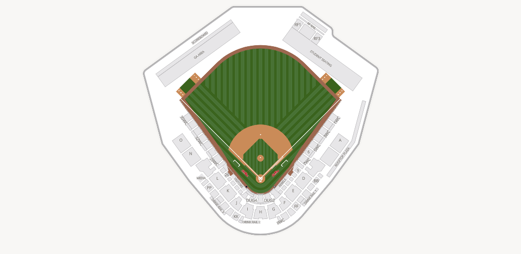 Swayze Field Seating Chart