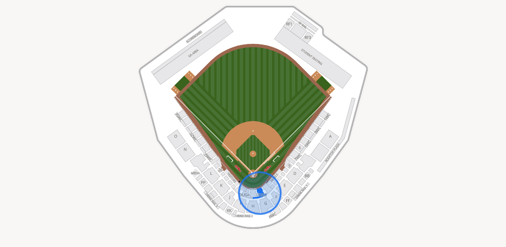 Swayze Field Seating Chart