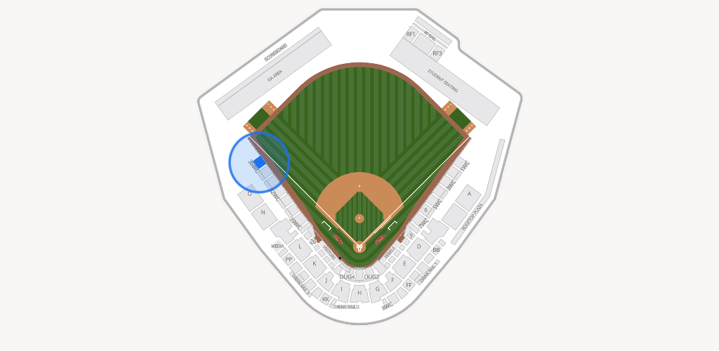 Swayze Field Seating Chart