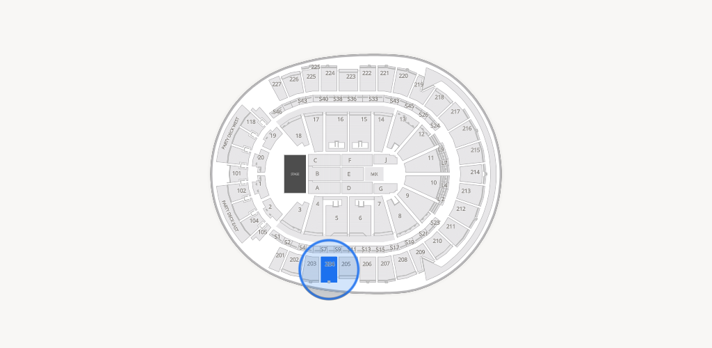 T-Mobile Arena Seating Chart