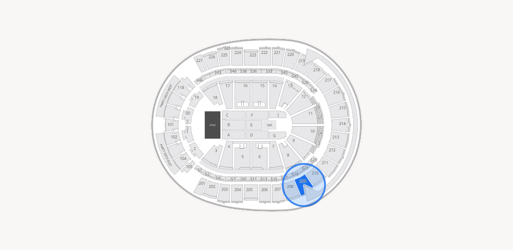 T-Mobile Arena Seating Chart