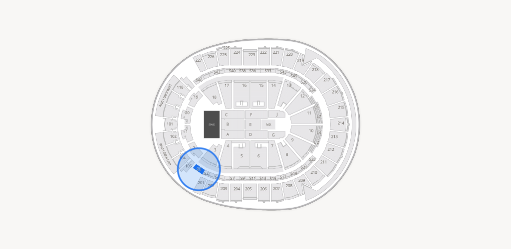 T-Mobile Arena Seating Chart