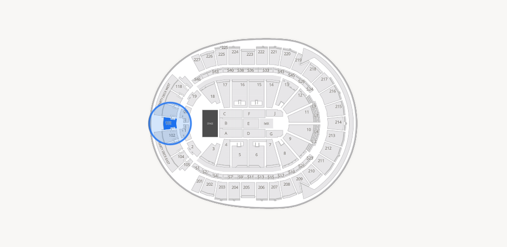 T-Mobile Arena Seating Chart
