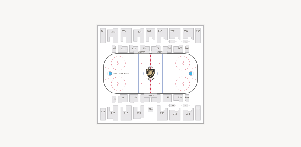Tate Rink Seating Chart