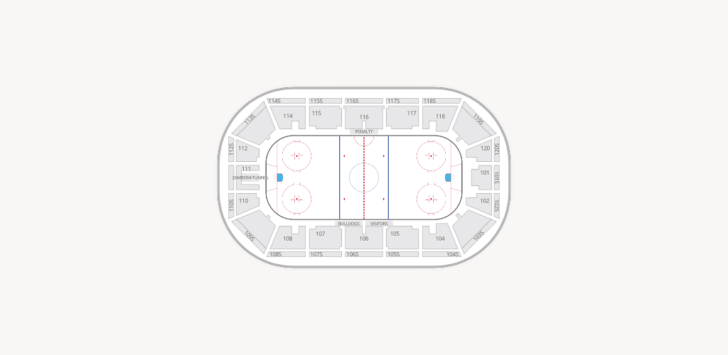 TD Civic Centre Seating Chart