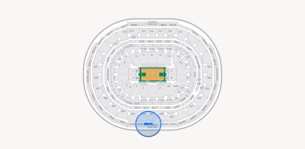 TD Garden Seating Chart
