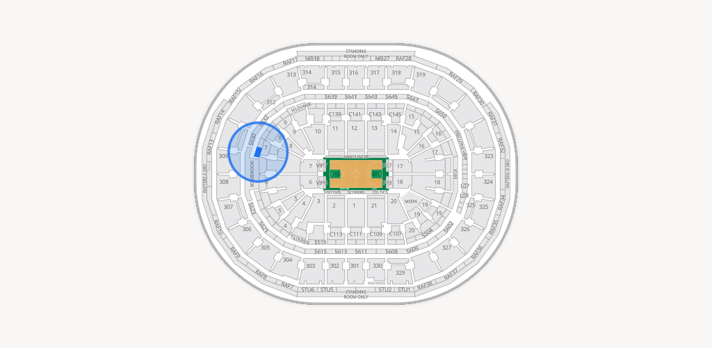 TD Garden Seating Chart