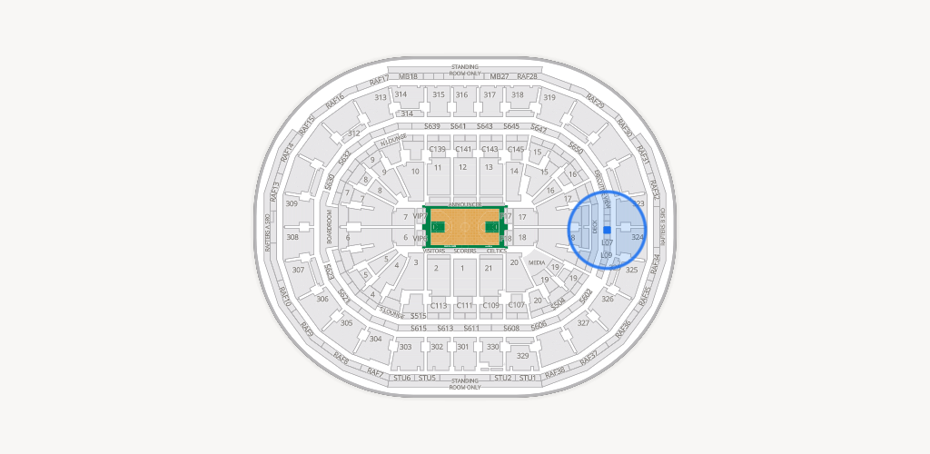 TD Garden Seating Chart