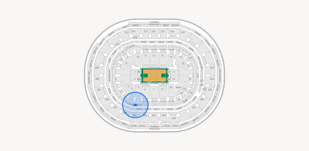 TD Garden Seating Chart