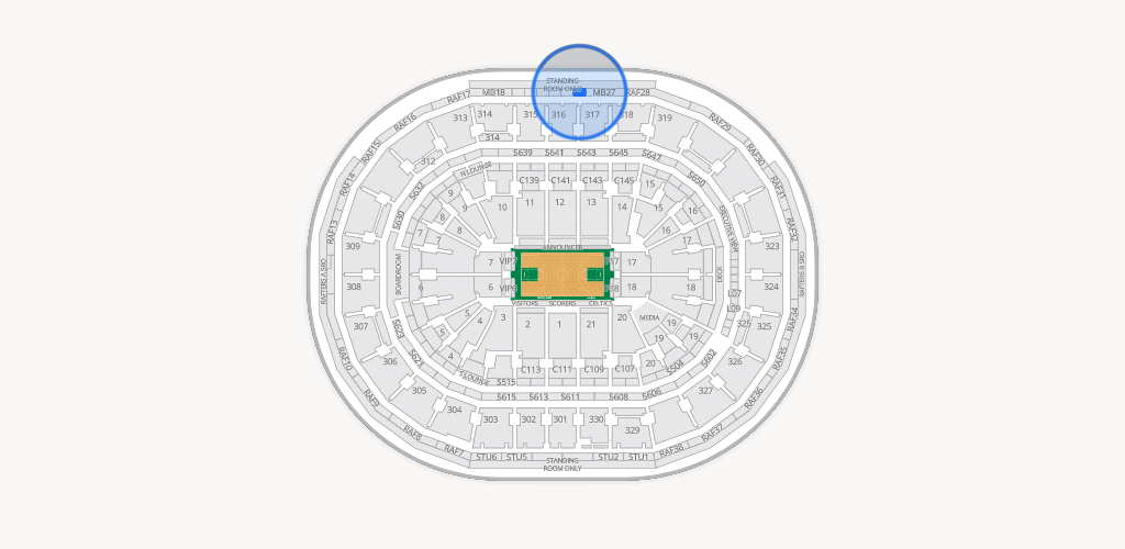 TD Garden Seating Chart