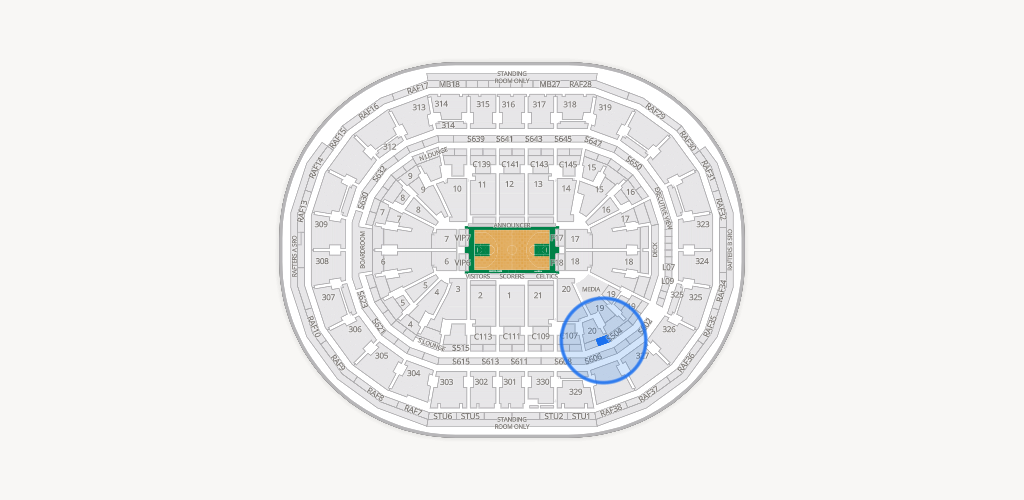 TD Garden Seating Chart