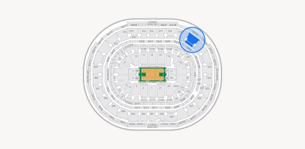 TD Garden Seating Chart