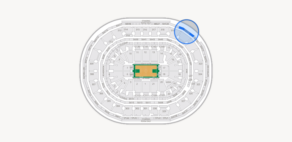 TD Garden Seating Chart