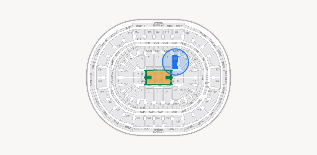 TD Garden Seating Chart