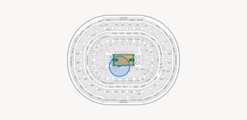 TD Garden Seating Chart