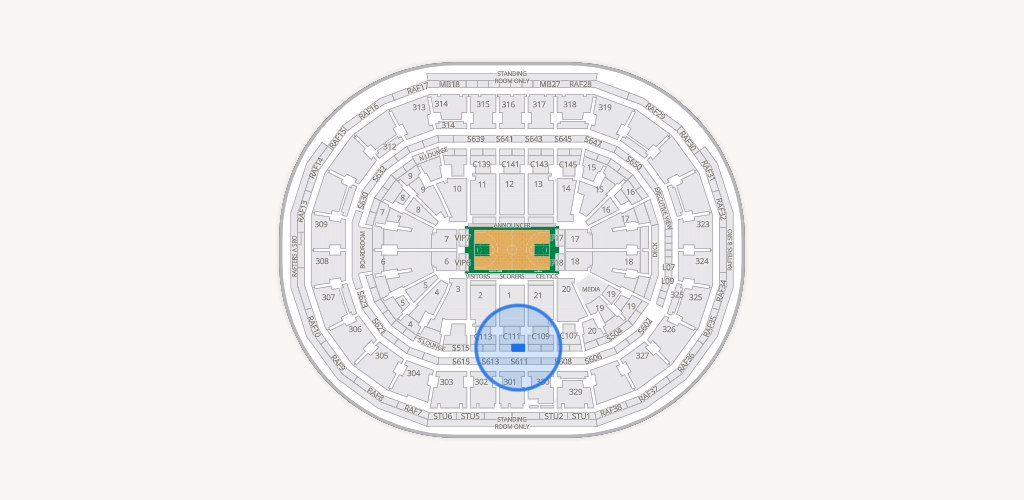 TD Garden Seating Chart