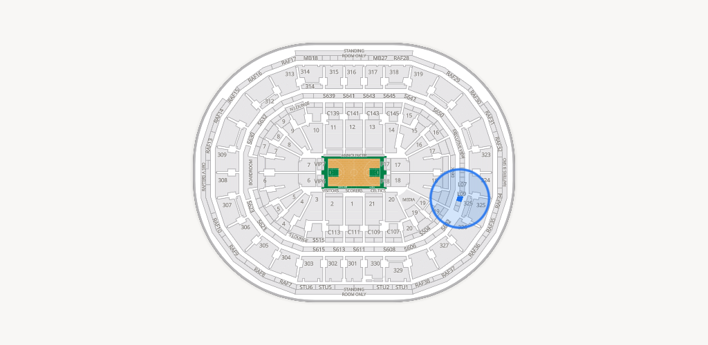 TD Garden Seating Chart