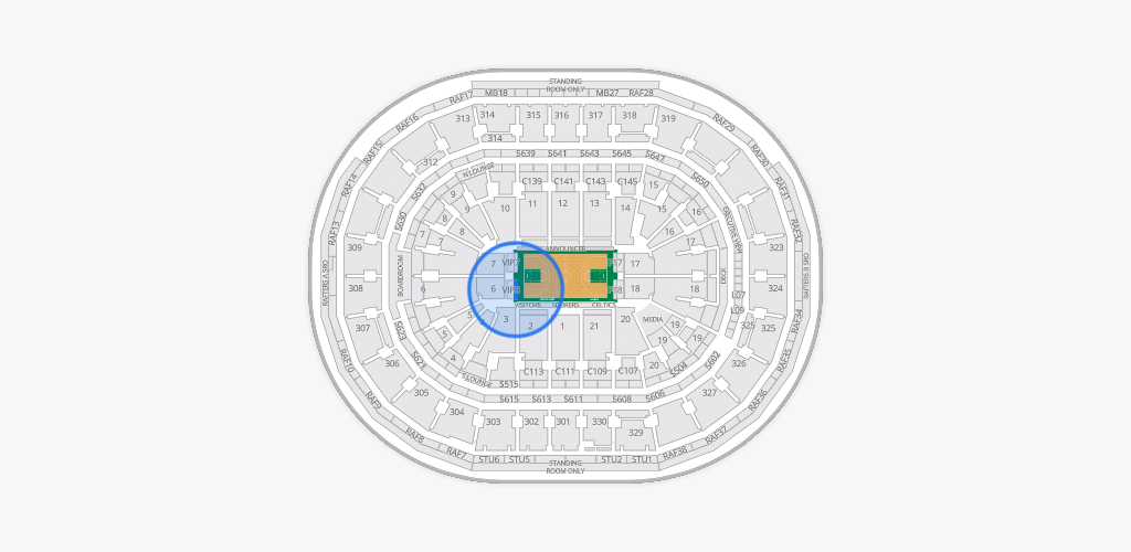 TD Garden Seating Chart