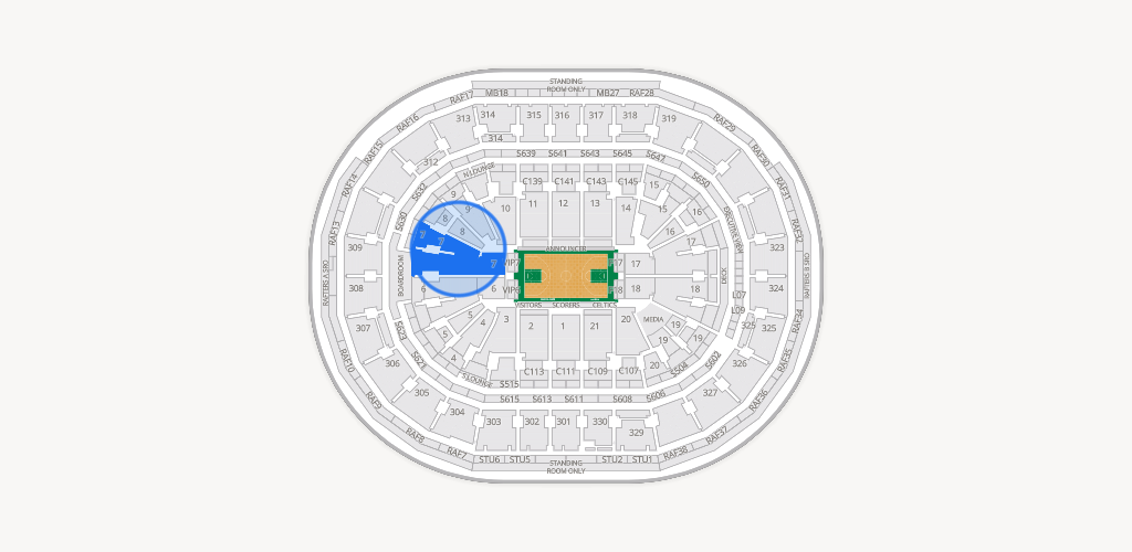 TD Garden Seating Chart
