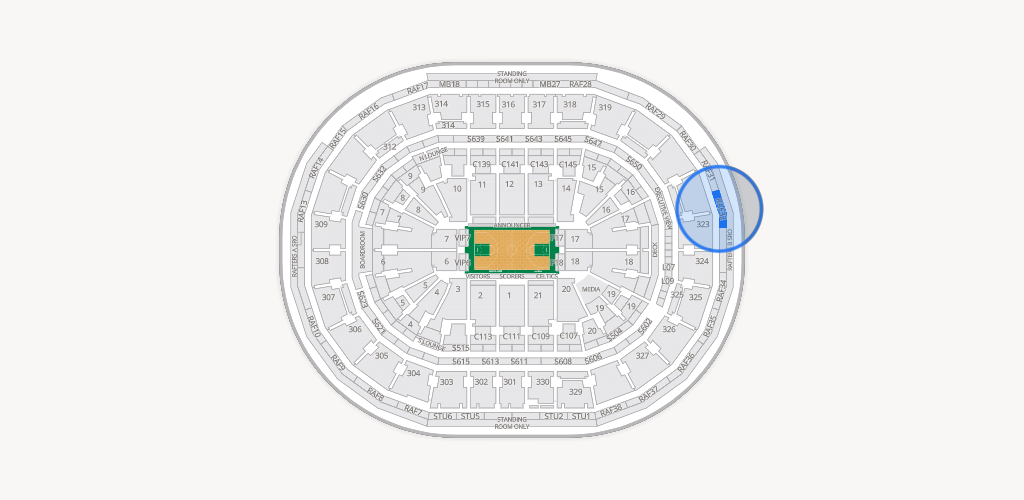 TD Garden Seating Chart