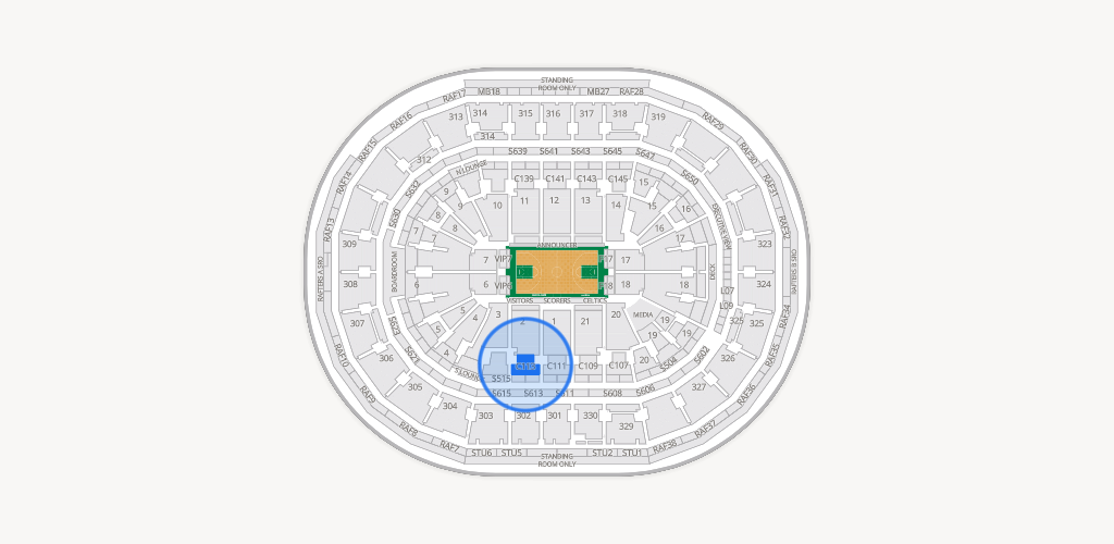 TD Garden Seating Chart