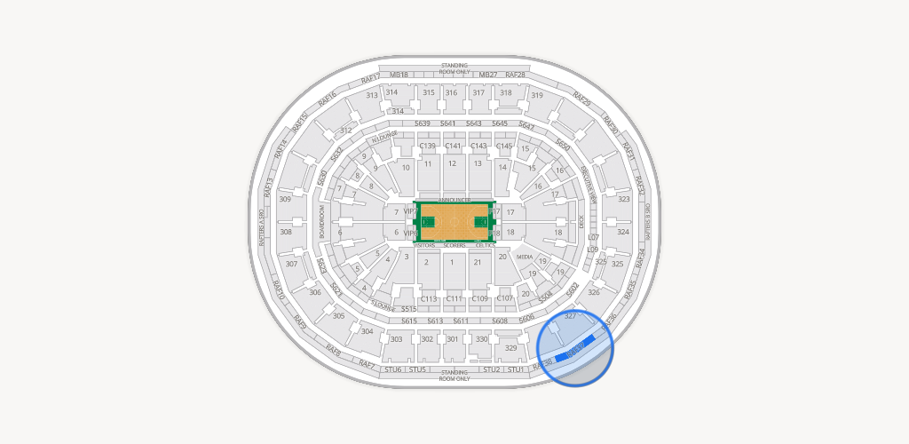 TD Garden Seating Chart